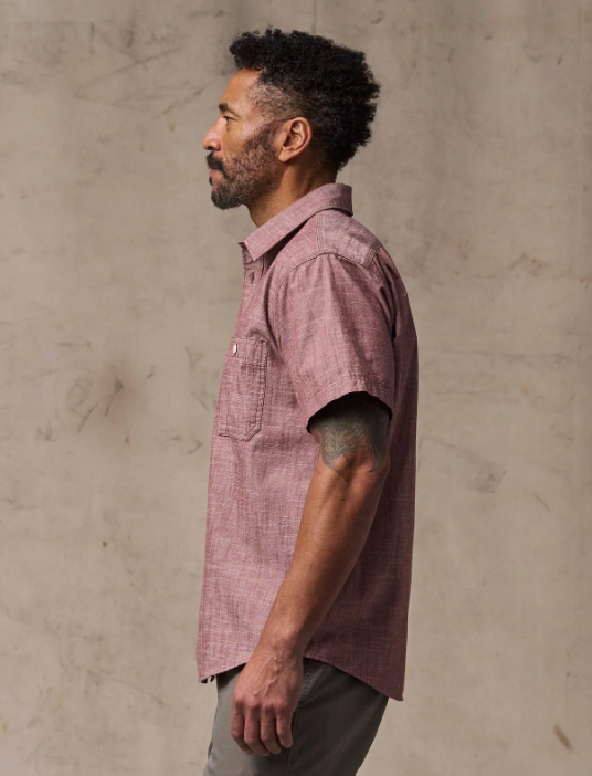 Filson short sleeve chambray shirt - sable